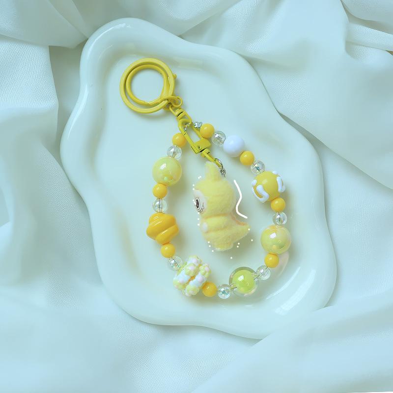 Cartoon Rabbit Keychain Pendant Cute Little Dinosaur Silicone Cute Bag Pendant Accessories Girlfriend Couple Gift