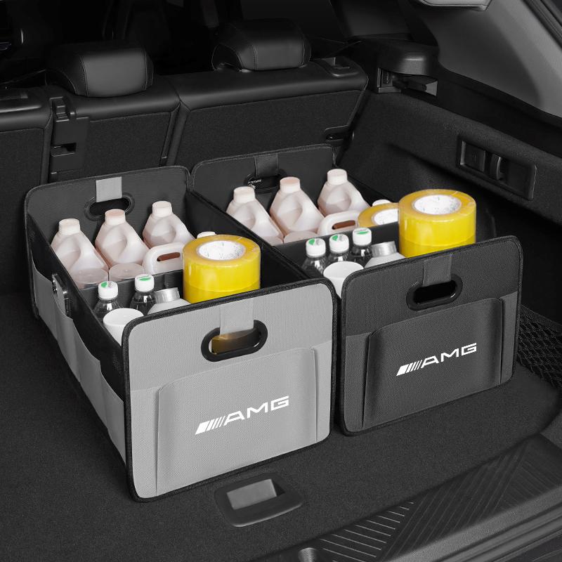 Car Storage Box Trunk Foldable Large Capacity Storage Tool Accessories Car Hub Cap For Mercedes Benz AMG W214 W205 W204 W206 W21 DB1