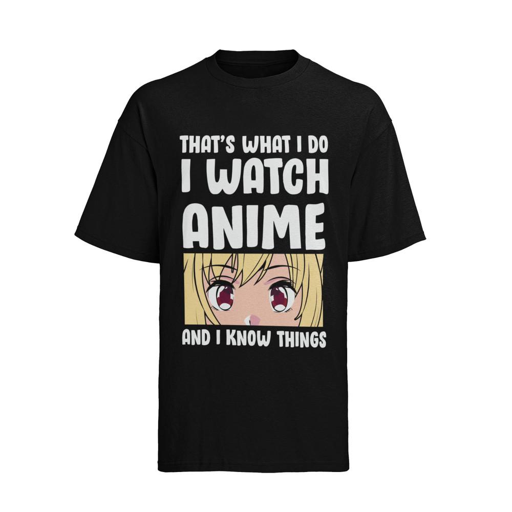

I-Watch-Anime-I-Know-Things-Anime-Lover Cosplay Herren Shirt Baumwolle 2XL