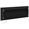 LED Bathroom Mirror in Black Oak Look 100 x 8.5 x 37 cm