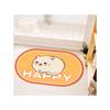 Cartoon Cute Diatom Mud Mat Bathroom Door Moisture-wicking Quick Drying Mat Oval Home Dirt and Non-slip Mat Durable