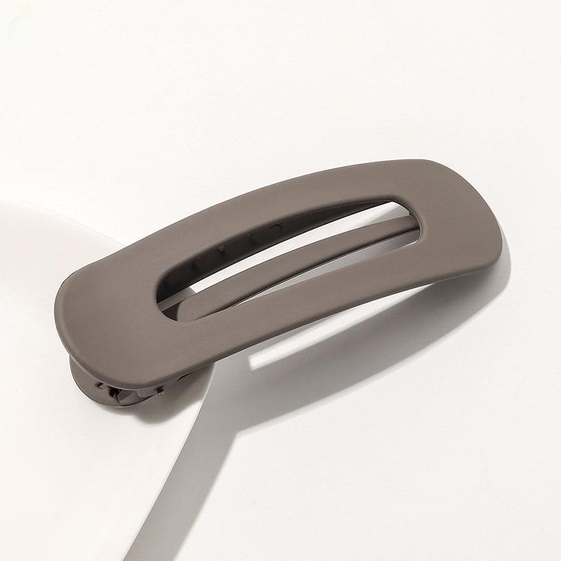 Korean Frosted Large Barrettes For Women Girl Hair Accesories Fashion Color Solid Acrylic Hairpins Toothed Non-slip BB Hair Clips