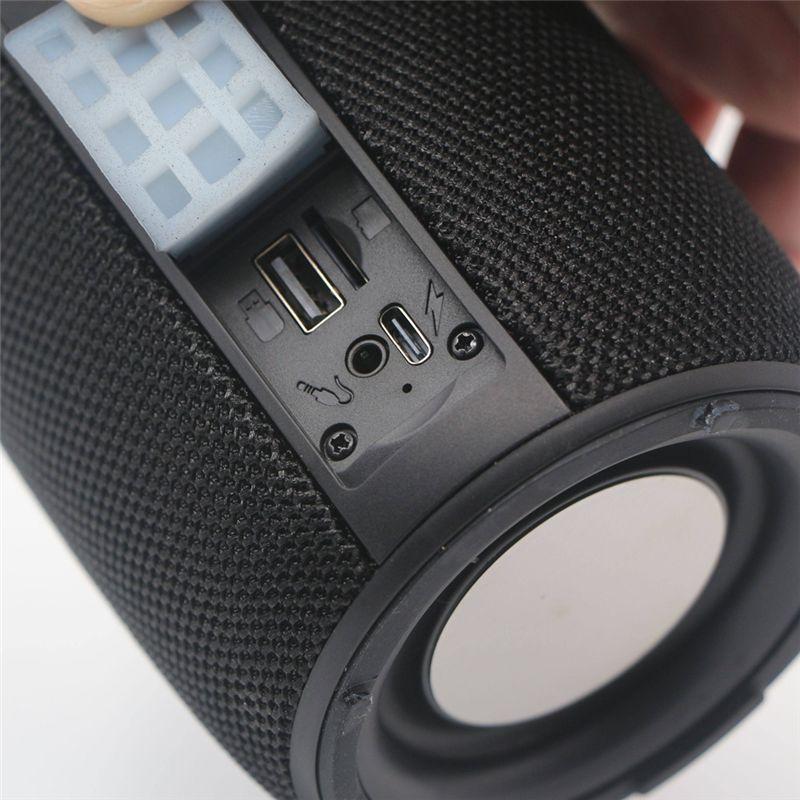 ABUO-Bluetooth Speaker Outdoor Bass Wireless Speaker Portable Subwoofer Outdoor Portable Colorful Diaphragm Light Speaker