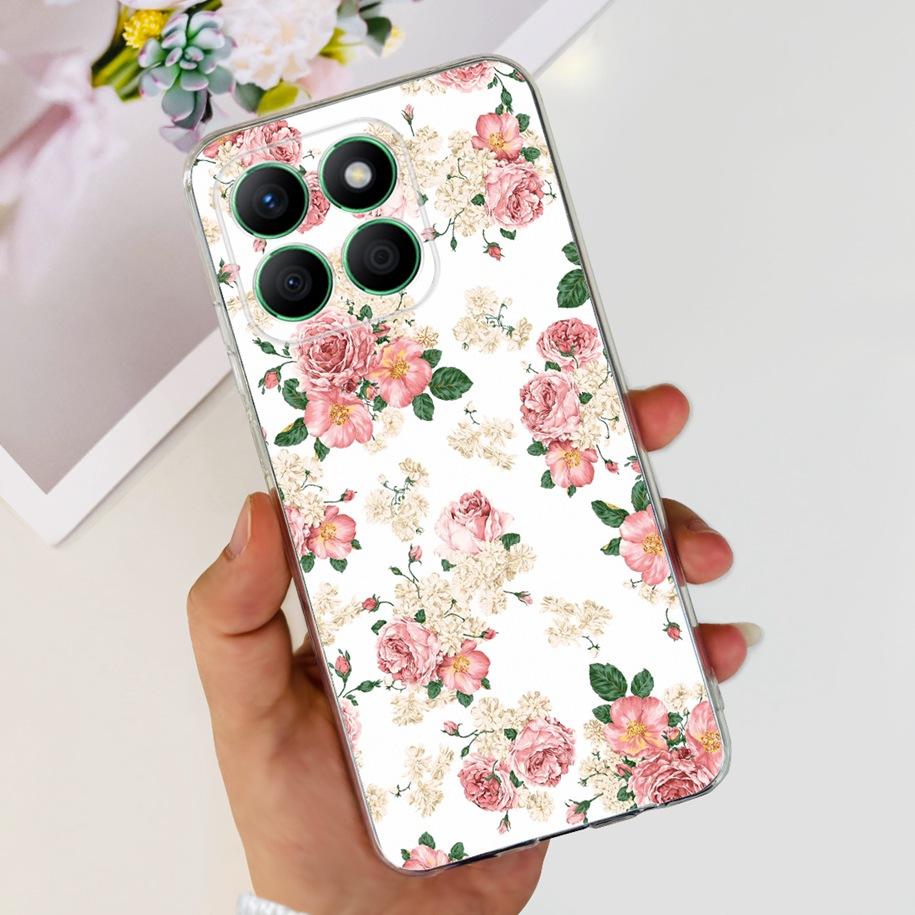 

For Honor X8b Case LLY-LX1 LLY-LX2 LLY-LX3 Shockproof Cover Fashion Flower Soft Silicone TPU Phone Cases on HonorX8b 2023 Bumper Honor X8b