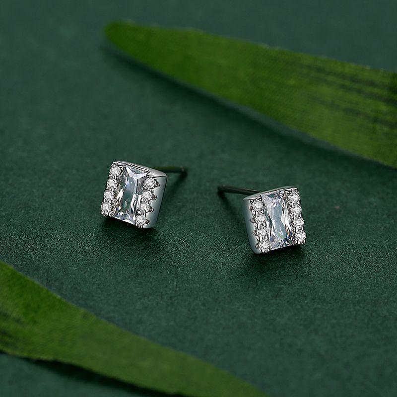 Tancise 925 Sterling Silver Zircon Earrings Drop Earrings For Women Wedding Party Gifts