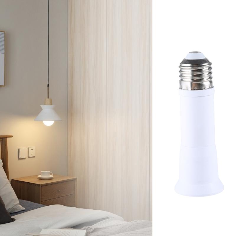 E27 to E27 Light Socket Extender Adapter Flexible Extension,100W Most ABS Lamp Holder Converters Socket Extender