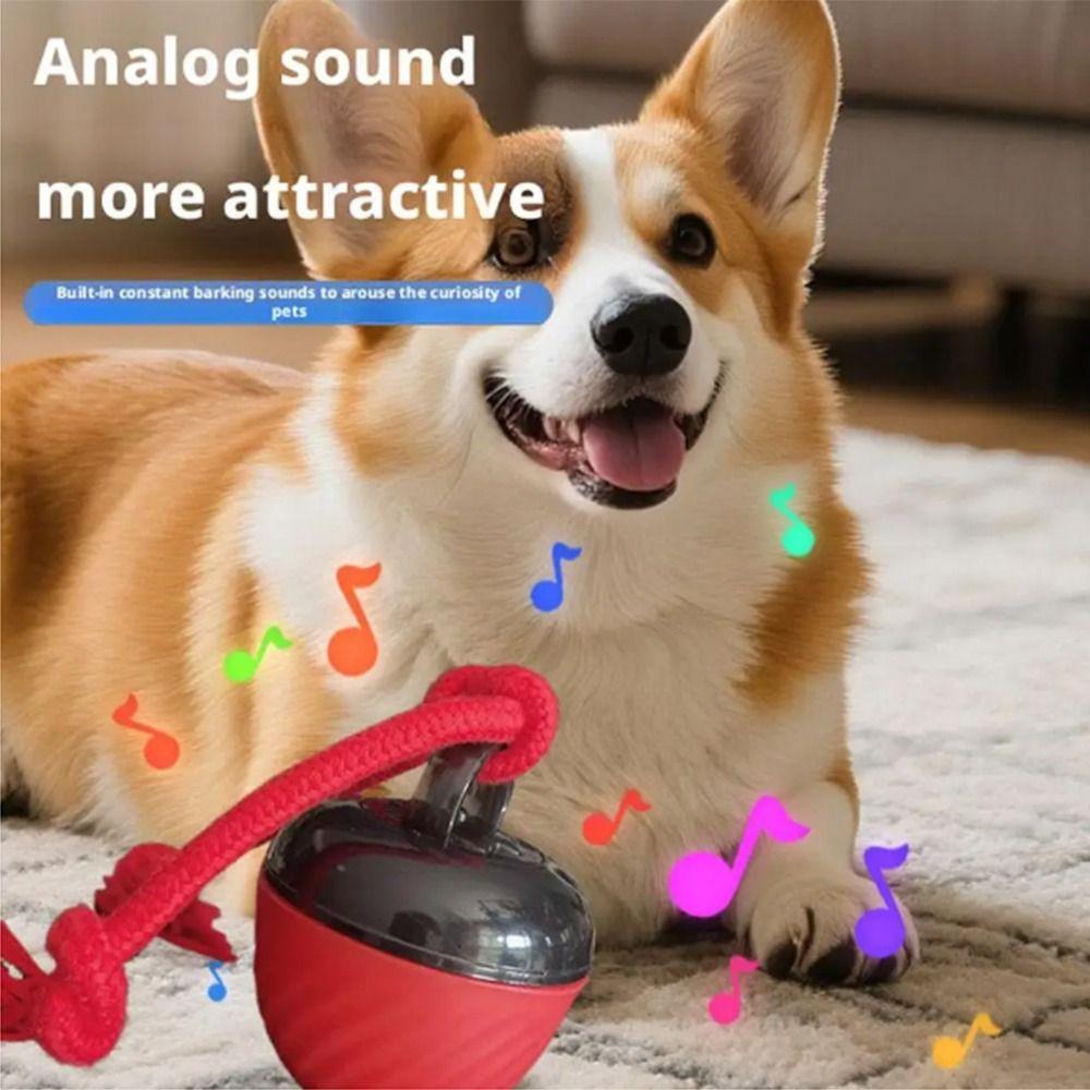 Creative Intelligent Dog Ball Imitation Mouse Bite Resistant Electronic Interactive Cat LED Lighting Automatic Bouncing