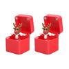 1/2/4Pcs Christmas Middle Finger In A Box Ornament Pop-up Santa Claus Reindeer Snowman Box Desktop Decoration Tricky Props Gag Prank Gift