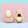 Adorable Plush Capybara Toy For Kids Soft Cute Water Pig Doll In Pink And Brown
