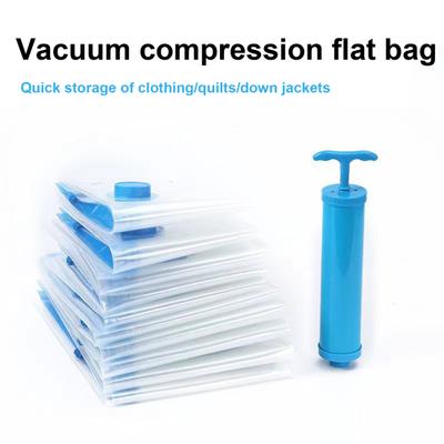 Kompressionsbeutel, langlebig, transparent, Vakuum-Aufbewahrungsbeutel, platzsparender Kleiderschrank-Organizer, Tasche für Kleidung, Kissen, Decke