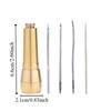 10PCS With Copper Handle Leather Sewing Awl Needle Set Hand Stitch For Shoe Repair Speedy Stitcher Sewing Awl