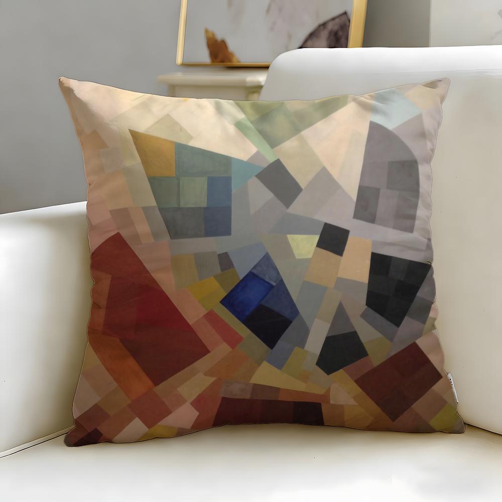 Classic Artist Otto Freundlich Cushion Cover Soft EasyWash Pillow Case Versatile for Couch Bed Travel and Office