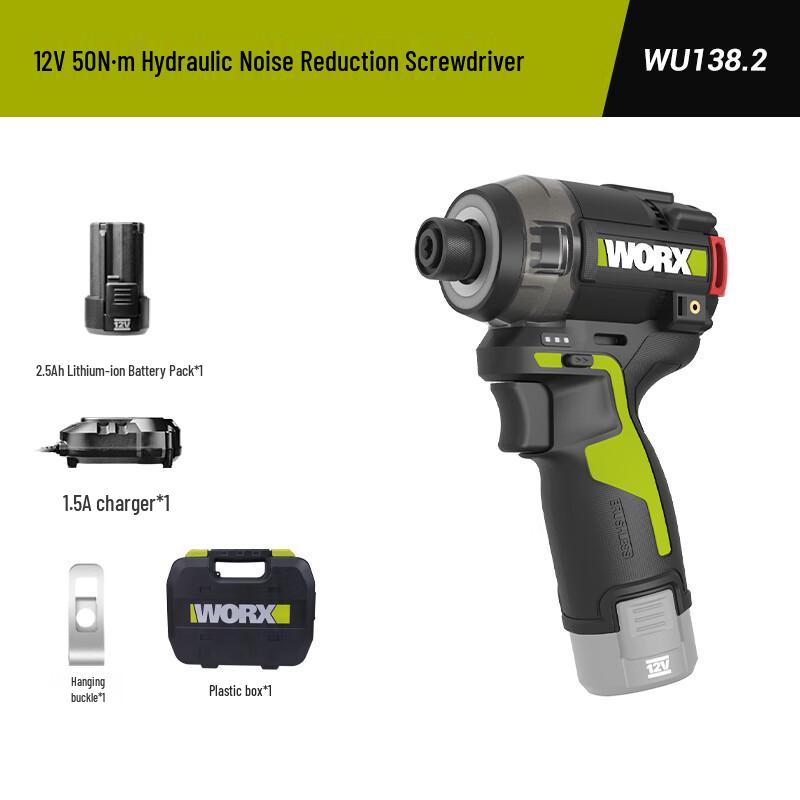 Worx 12V Brushless Hydraulic Impact Driver CN Plug (adapter Included)