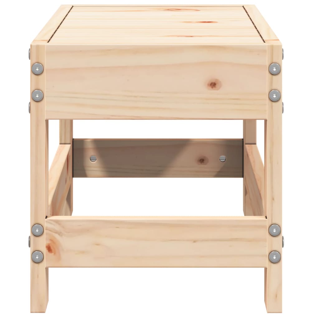 Garden Stool 62 x 30 x 32 cm Solid Pine Wood