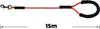 LIWEGHT Dog Training Belt 5m 10m 15m 30ft Reflective Extra Long Rope for Outdoor Dogs Camping Safety Backyard Rope Dog Training Clicker (15ft 50ft)
