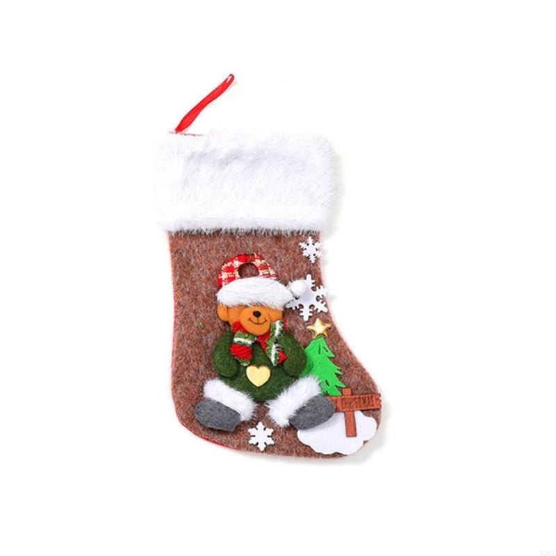 Christmas Stockings Cartoon Christmas Hanging Socks for Christmas Decorations X3UC