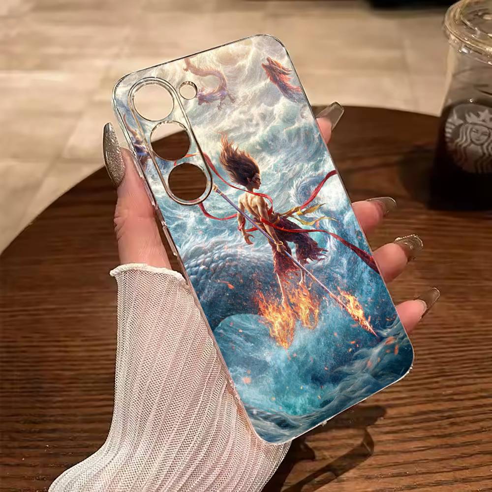 H-O-T-Ne-zha Clear Phone Case for Samsung Galaxy A71, A70, A52, A51, A40, A30