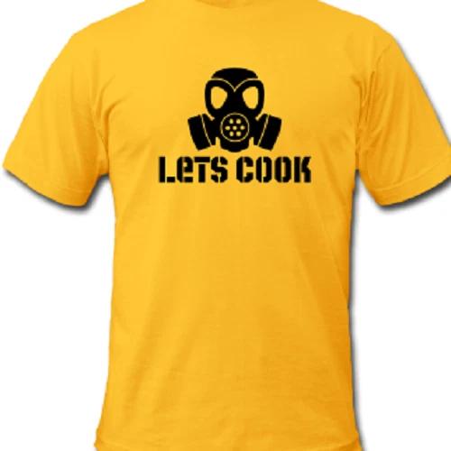 Let s Cook Gas mask Unisex T shirt Tee Cooking Funny Breaking Bad Heisenberg L