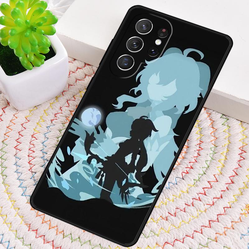 Genshin Impact Ganyu Silicone Phone Case For Samsung Galaxy note 10 pro S26 S25 S24 S23 S22 S21 Plus S25Ultra Capa Cover