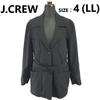 J.CREW Buckle Short Coat Jacket 4 Ladies LL Black Fully Lined Coat Jacket Jumper