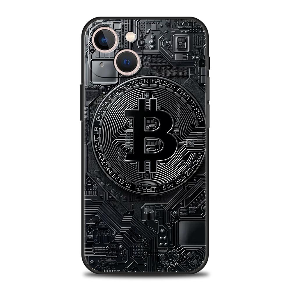

Luxury TPU Soft Phone Case For iPhone 17 Air 16E 16 11 15 14 Pro MAX 12 13 7 8 Plus X XR XS SE 2022 Cover Luxury Bitcoin B iPhone 12
