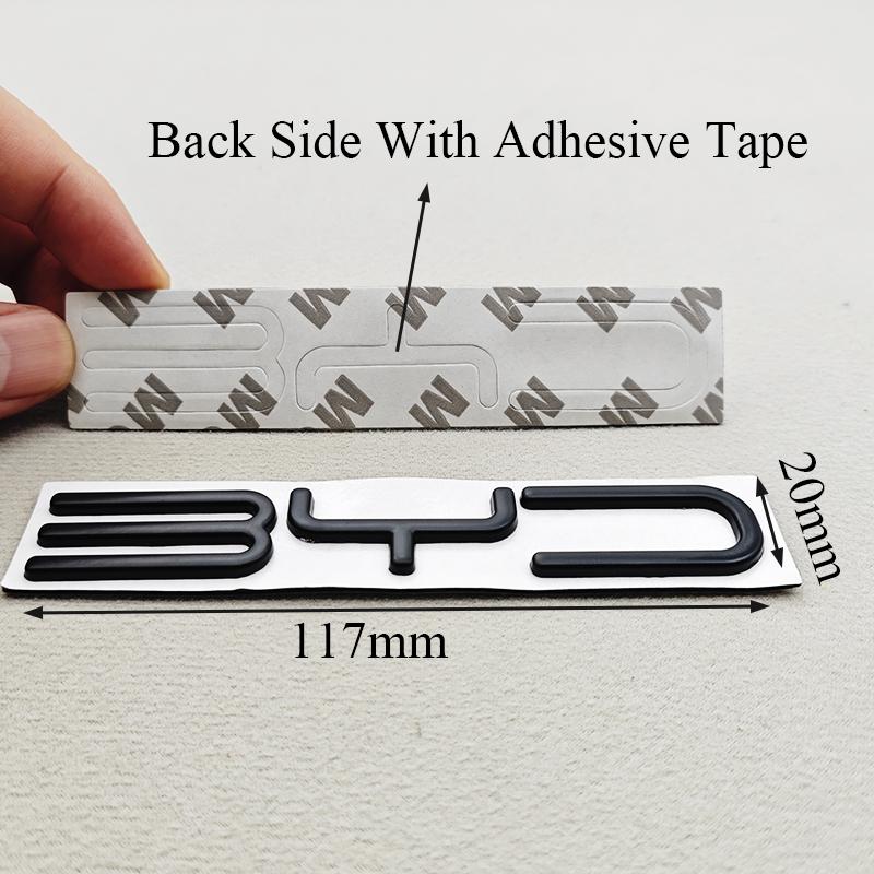3D Metal Car Sticker Logo BYD Rear Trunk Badge Emblem Decals For BYD Atto 3 Dolphin Seal Han EV Tang EV Seagull Auto Accessories