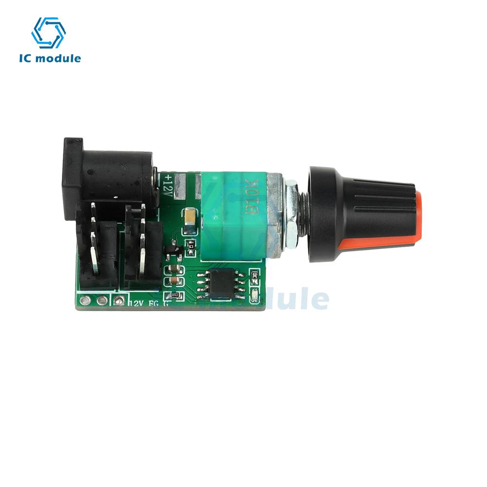 DC 12V 5A Dual-Channel PWM Fan Controller - 4-Wire Manual Speed Adjustment for PC Case/Server Cooling