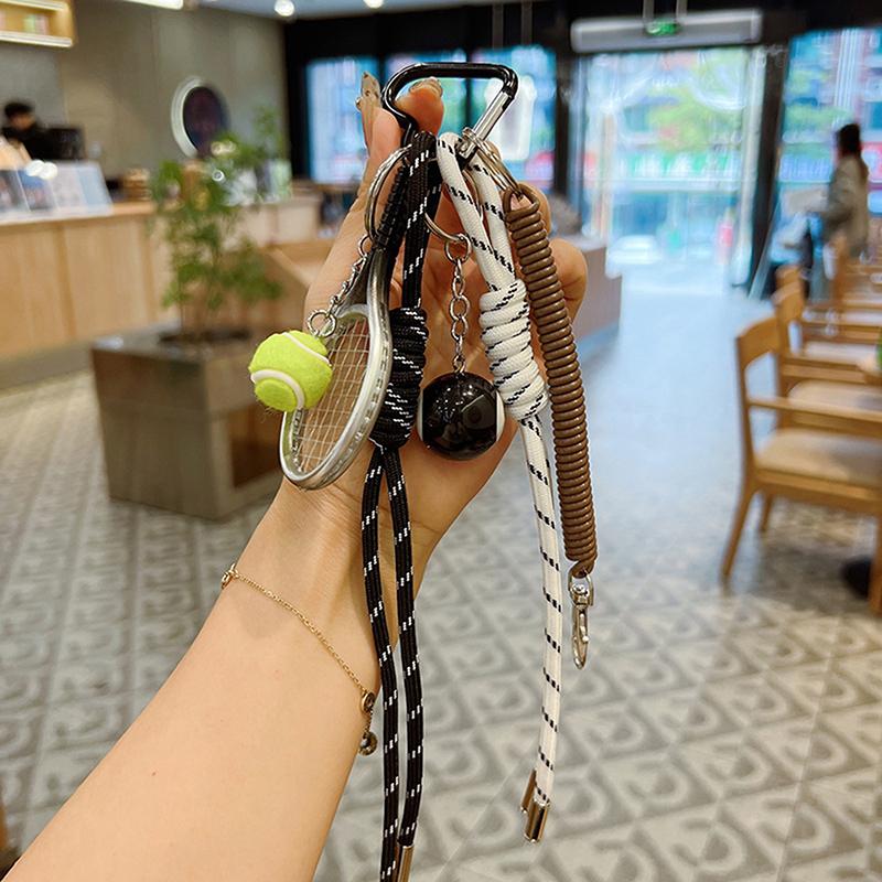 

1 шт. Плетеный шнур Бильярдный шнур ручной работы Баскетбол Камера Автомобиль Брелок Аксессуары Офисные Культурно-образовательные принадлежности