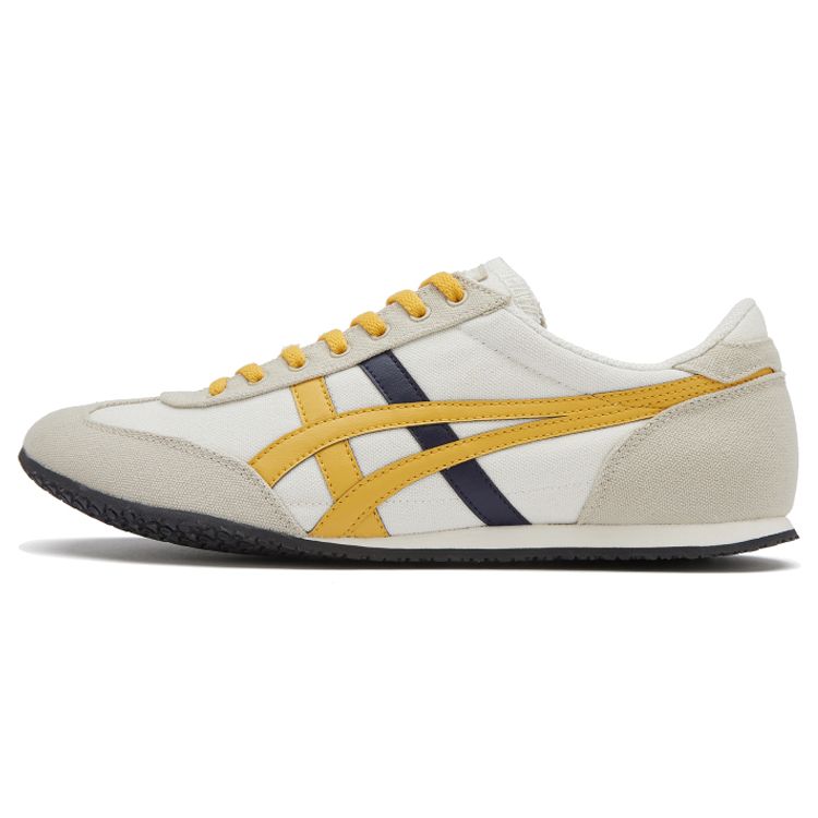 Onitsuka Tiger Machu Racer Casual Comfortable Low-Top Lifestyle Sneakers Unisex sneakers White Yellow 1183A858-104
