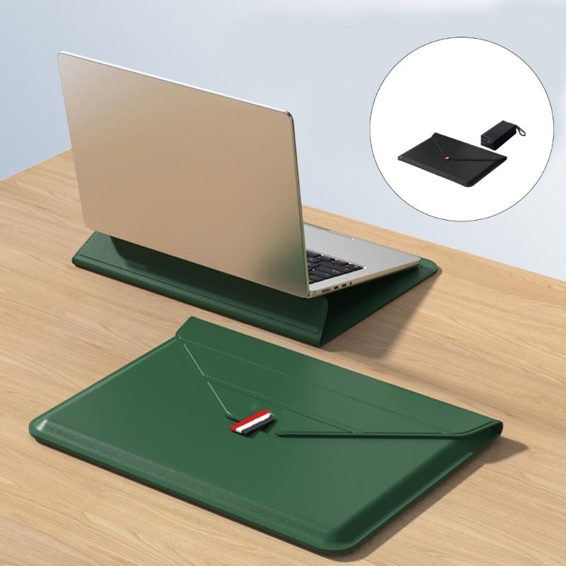15/15.4/15.6 Laptop Sleeve Case with Stand PU Leather Laptop Protective Cover for Notebook Computers Laptop Case Gift