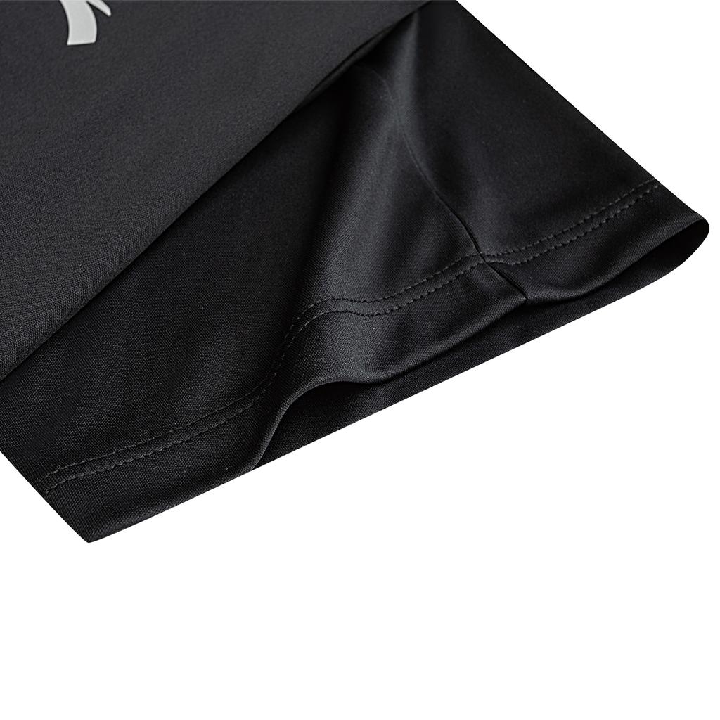 Anta Plain Round Neck Short Sleeve Sports T-Shirt Men tops Black 952627103-4