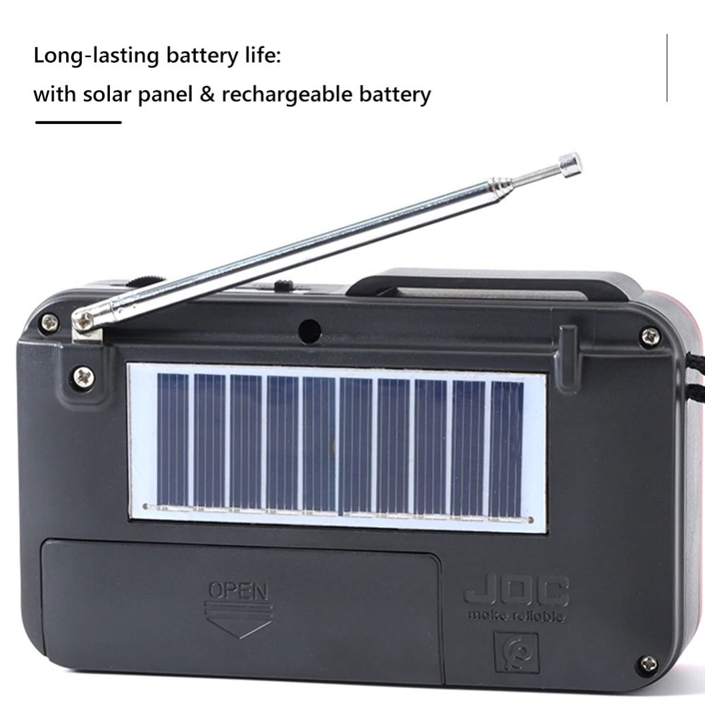 Rechargeable Mini Bluetooth Speaker Solar Charging MP3 Music Player Digital Radio Receiver