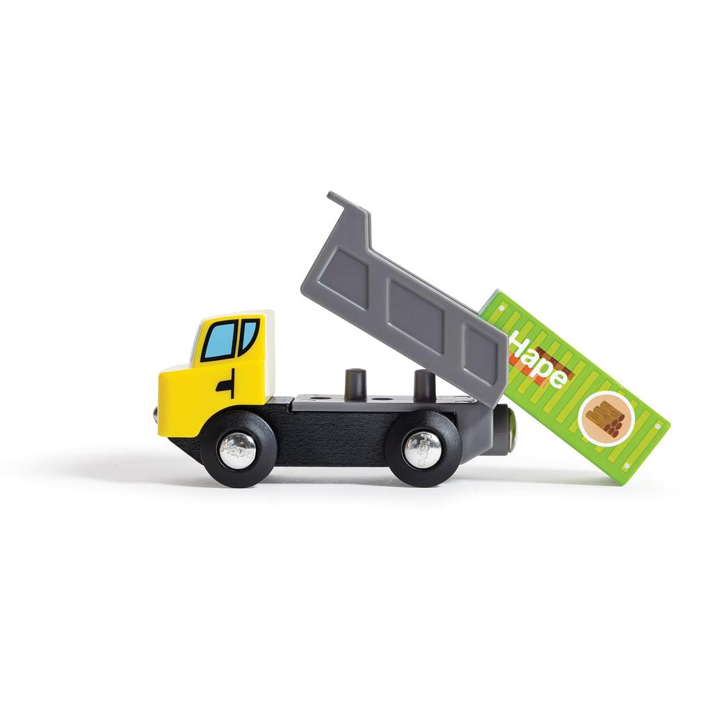 Hape Harbor Work Rail X X 69 Ages 3 and Wooden Pretend Play E3791 Set, 68.4 17.9 Cm, Up, Toy,