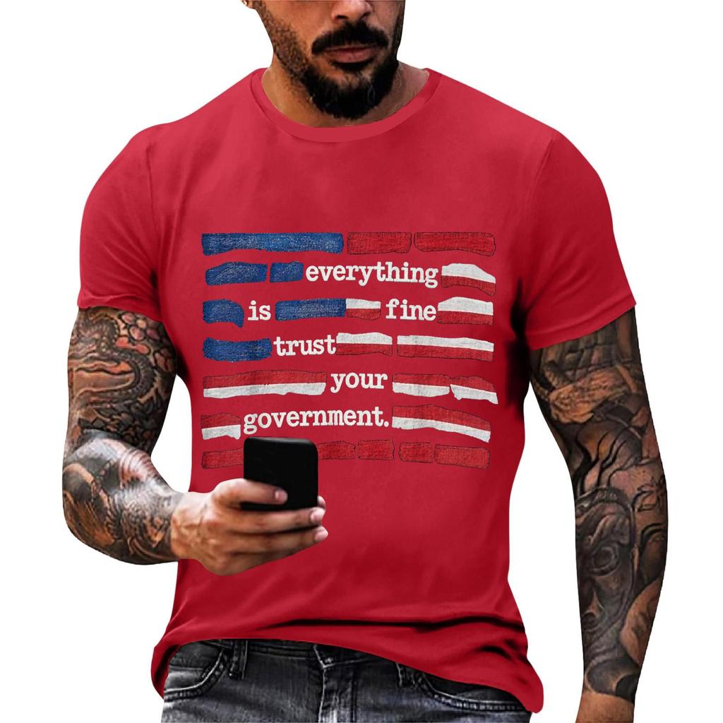 Everything Is Fine Trust Your Government Funny Humor Quote T-Shirt