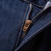 Xiangying Women's Retro Blue Straight-Leg Denim Jeans