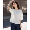 Demana Women's Color-Block Lantern Sleeve T-Shirt