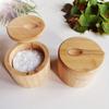 1 Set Wooden Salt Box Spice Storage Box with Lid Creative Salt Cellar for Kitchen Restaurant Use Perfect Gift for Home Cooks
