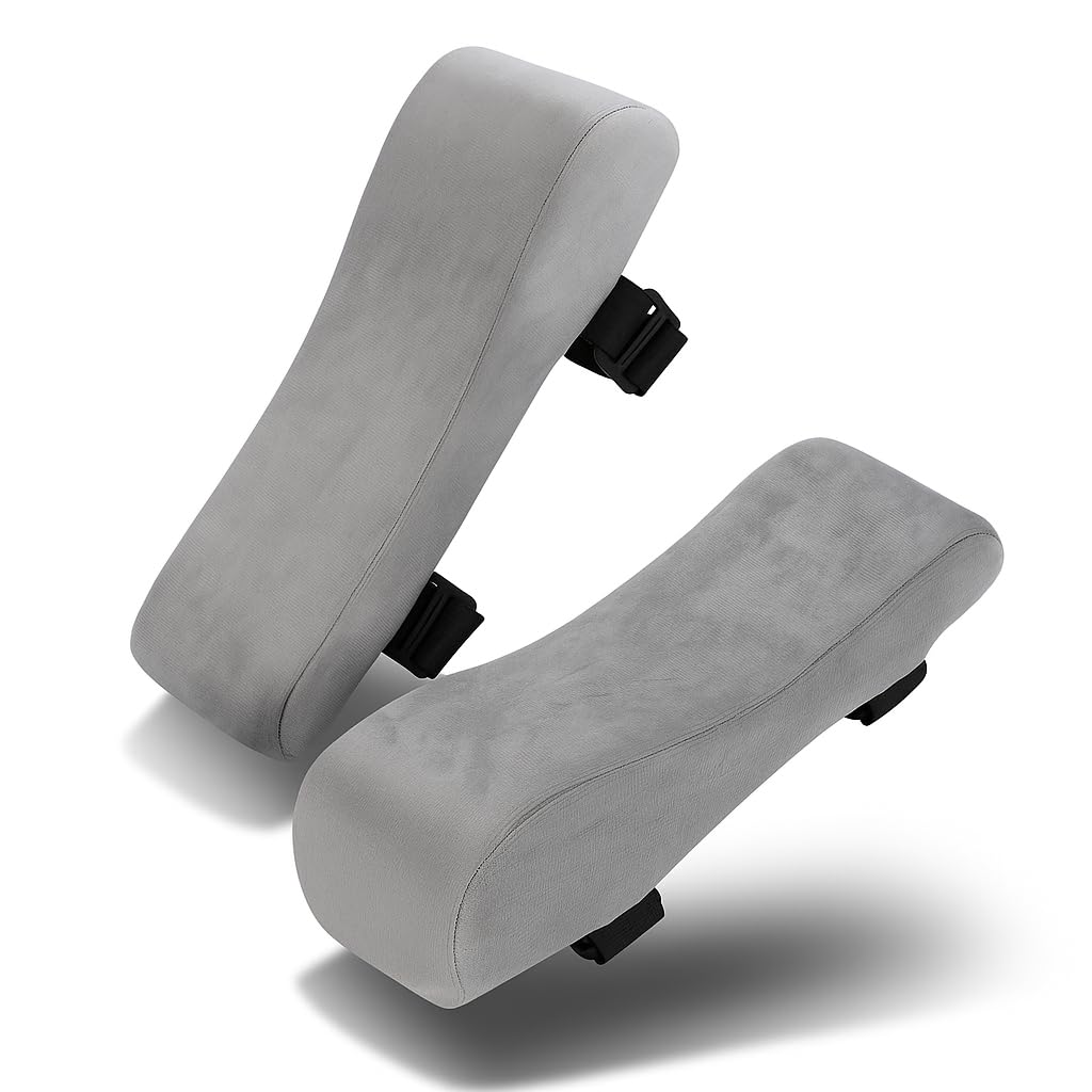 

PALTIA Подлокотники для памяти Включает палочки для акупрессуры Стулья, Пена, Моющиеся, Нескользящие подушки, (Серый) серый