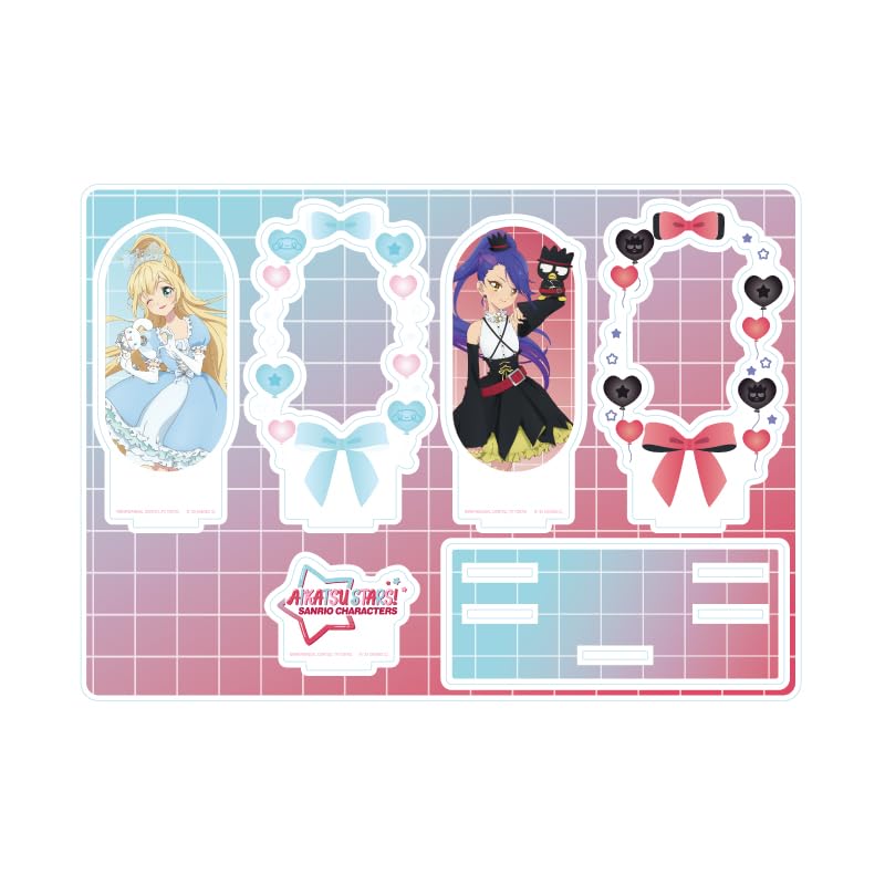 Aikatsu x Sanrio Characters 04 D Illustration Premium Acrylic Diorama Plate Stars! ver. [Collaboration [Life-Size]]
