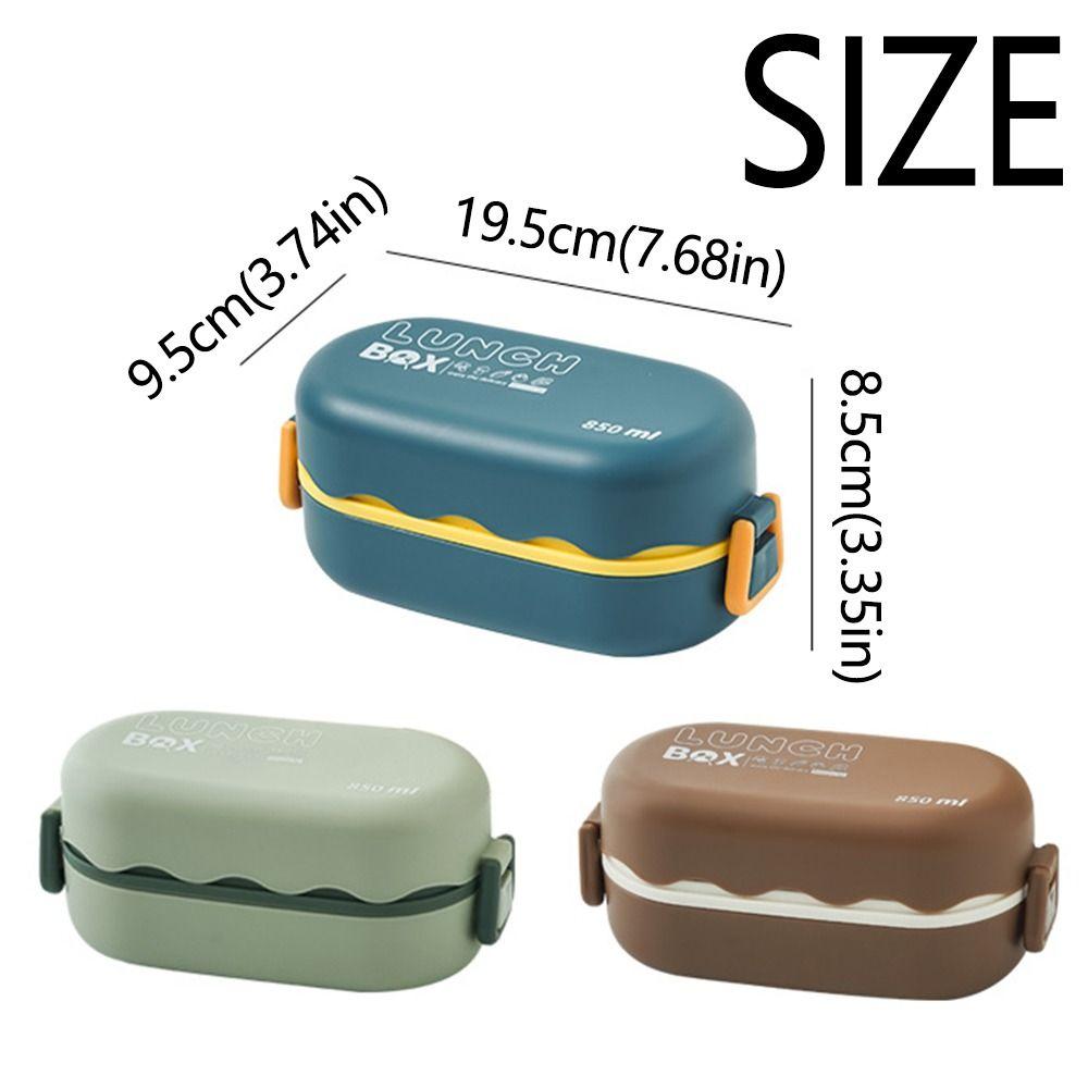 3 Grids Divides Food Container Reusable Food Storage Crisper BPA-Free Snack Food Box  Travel