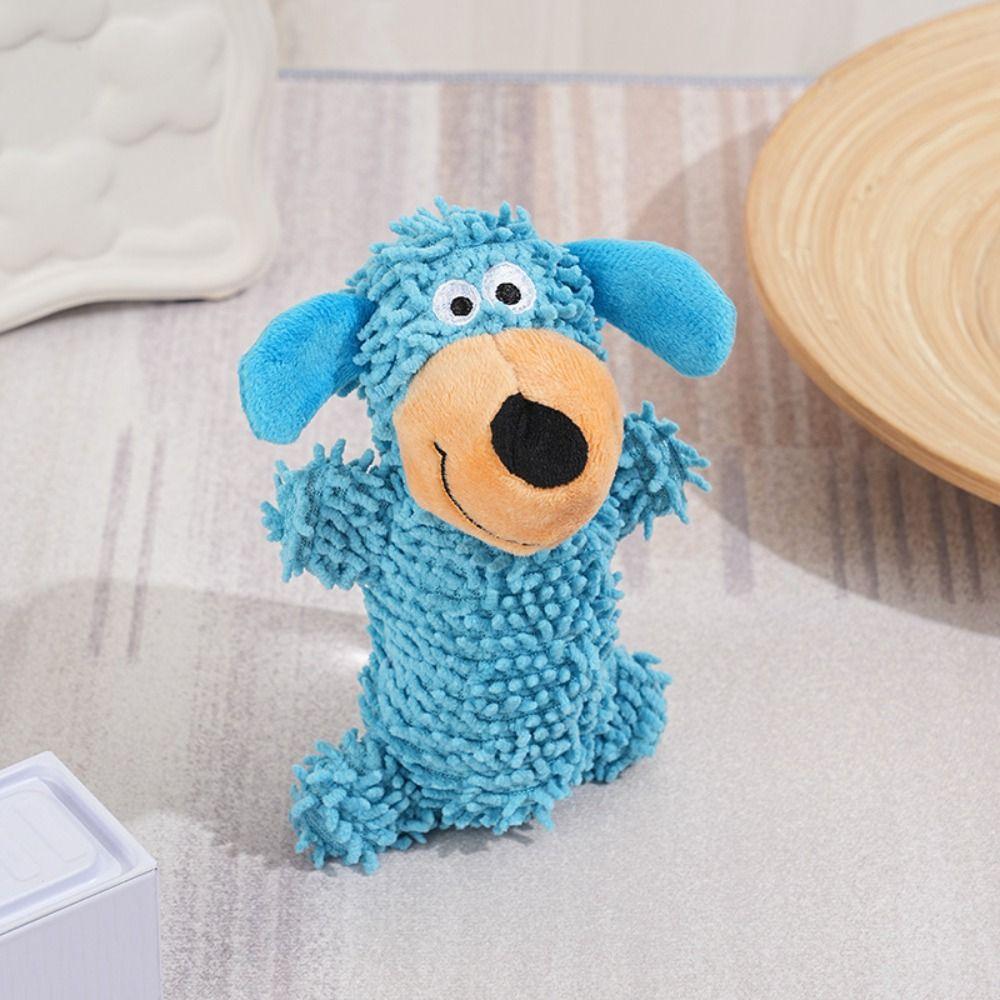 Cartoon Pet Shake Sound Toy Bite-resistant Pet Chew Plush Toy Durable Squeaky Dog Toy Gift