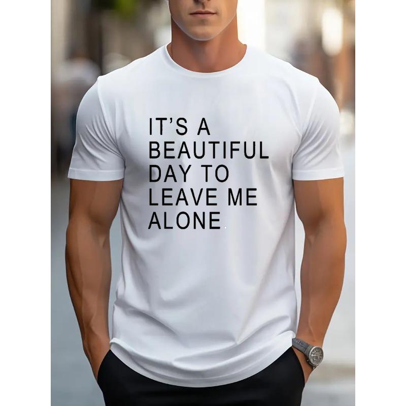European sizes Mens TShirt Comfortable Crew Neck  ShortSleeves Soft Breathable Top Menswear Tshirt Summer Spring Streetwear  Trendy Letter Print