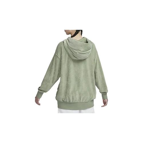 Nike Women's Solid Color Pullover Hoodie with Pocket Green