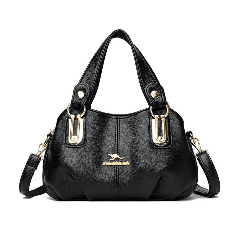 Textured Portable Messenger Small Bag for Women 2025 New Fashionable and Versatile Work Commuting Small Square Bag Multi-layer Large Capacity