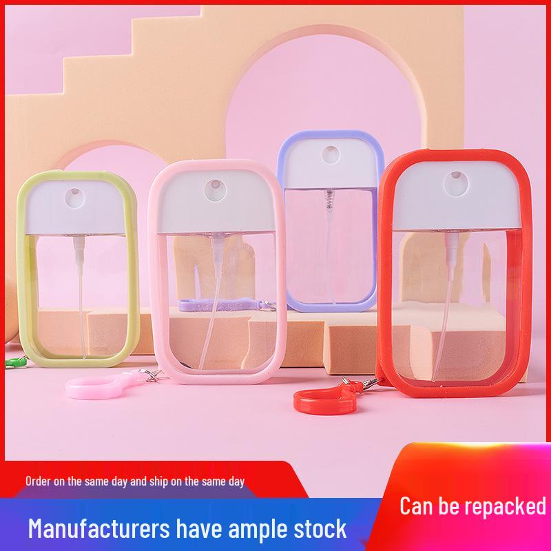 Portable Press-On Silicone Hydrating Perfume Spray Bottle