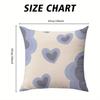 Cloud Heart square Jacquard Pillow Cover for Sofa Office Waist Cushion Cover Home Decorative Pillowcase