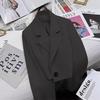 Women's Pink Short Blazer Jacket - 2025 Autumn European and American Style, Versatile for Workplace and Commute