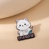 Cartoon Cat Doctor Alloy Brooch Personality Cute Animal Doctor Metal Badge Badge Nurse Accessories