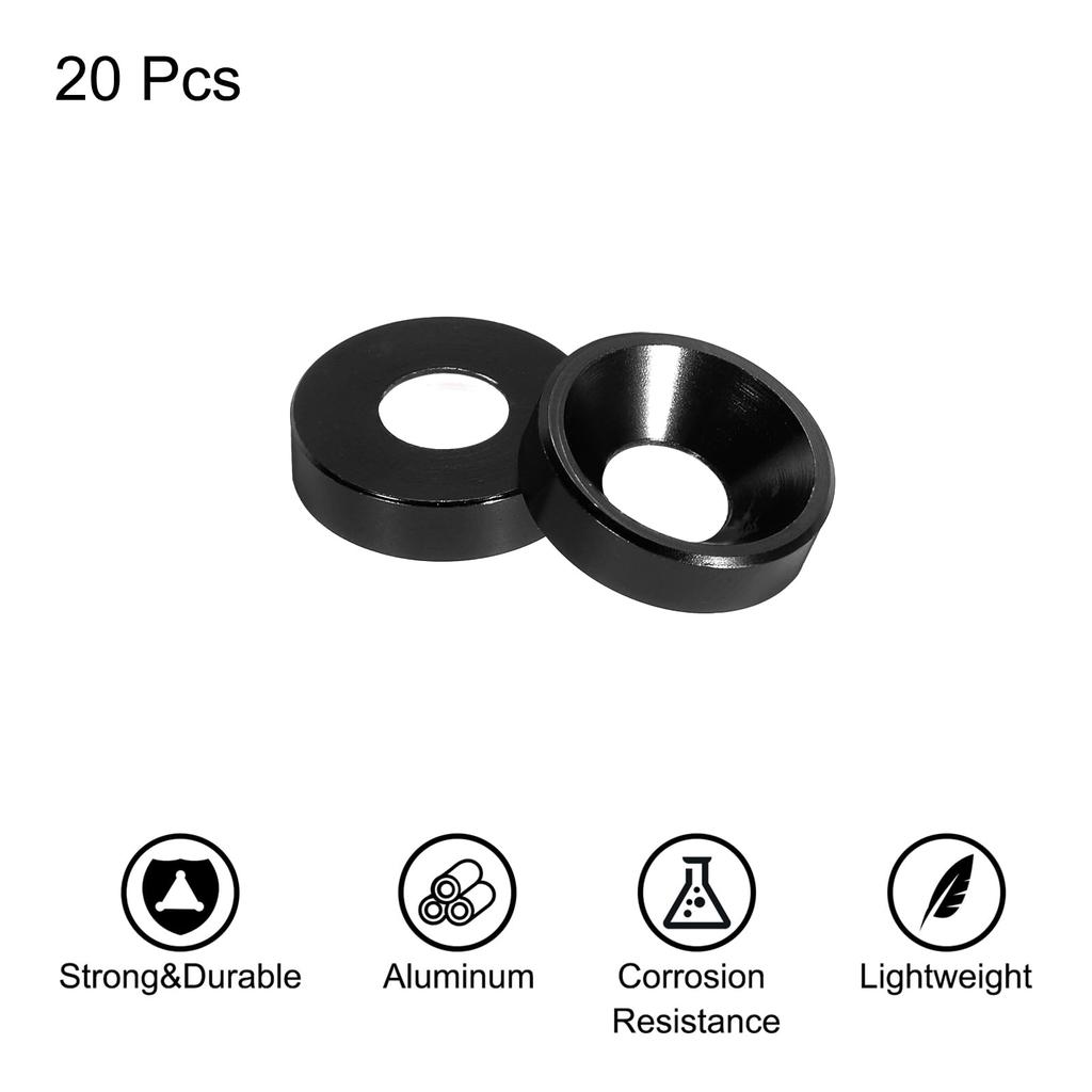 uxcell M5 Washer Cone Cup Type Countersink Washer Hole Diameter