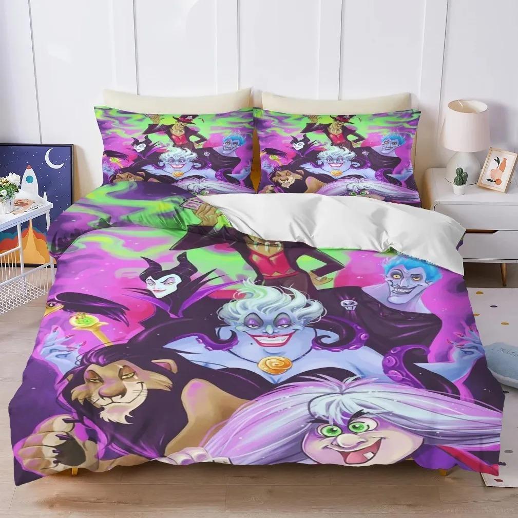 

Villains Maleficent Ursula Evil Queen Bedding Set Evil Queen Bedding Set3D Children S Bed Set Holiday Gifts EU Single(135*200cm)3pcs
